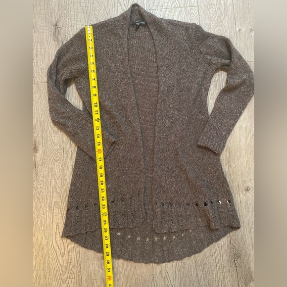 Eileen Fisher Alpaca Wool And Wool Blend Long Duster Cardigan Sweater, XS - Picture 5 of 7